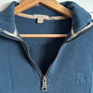 Men’s medium Burberry 1/2 zip pullover